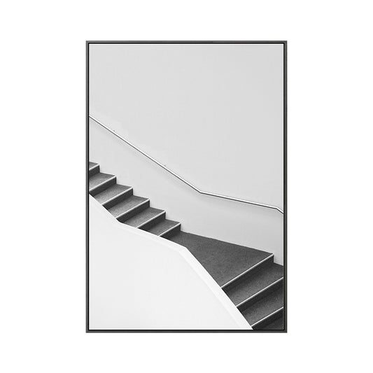 Staircase Wall Art Decor for Living Room in Pastel Color, Multiple Sizes Available Clearhalo 'Arts' 'Canvas Art' 1765107