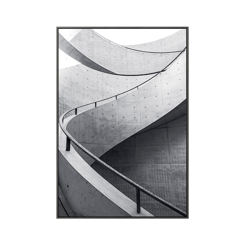 Staircase Wall Art Decor for Living Room in Pastel Color, Multiple Sizes Available Clearhalo 'Arts' 'Canvas Art' 1765114
