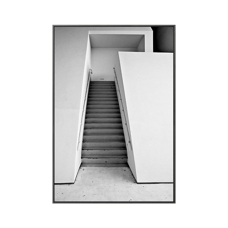 Staircase Wall Art Decor for Living Room in Pastel Color, Multiple Sizes Available Clearhalo 'Arts' 'Canvas Art' 1765118