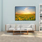 Modern Photographs Sunflower Art Print Bright Textured Wall Decor for Kids Bedroom Clearhalo 'Art Gallery' 'Canvas Art' 'Contemporary Art Gallery' 'Modern' Arts' 1765243