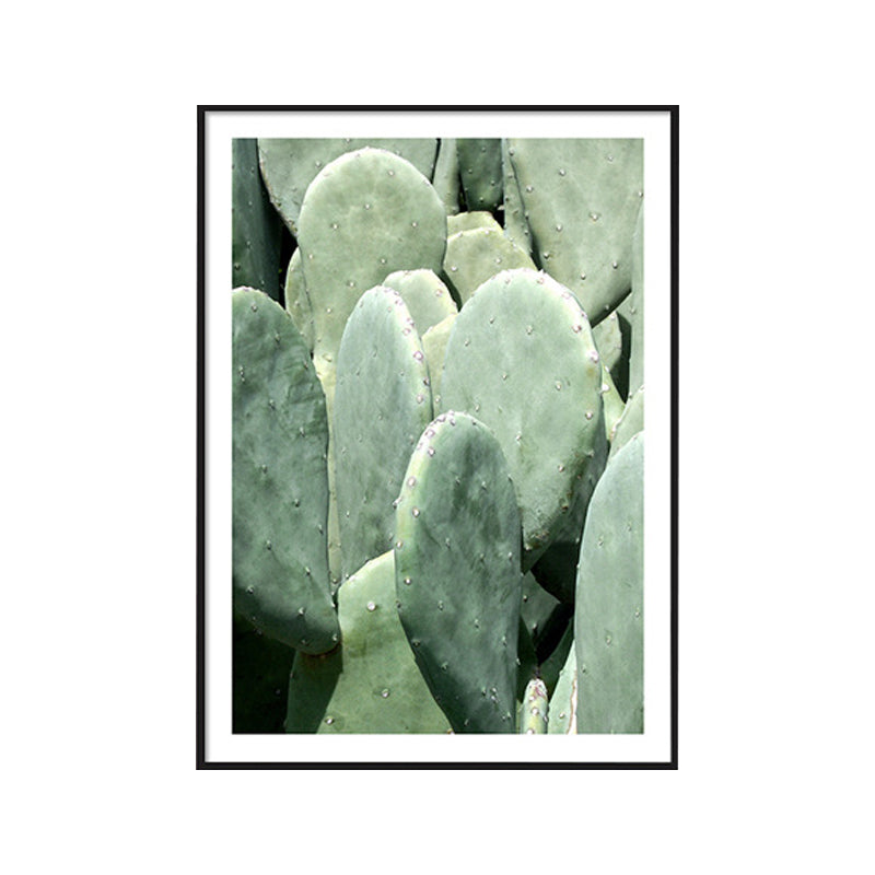 Cactus Painting Soft Color Canvas Wall Art Print Textured, Multiple Sizes Options Clearhalo 'Art Gallery' 'Canvas Art' 'Coastal Art Gallery' 'Tropical' Arts' 1765322
