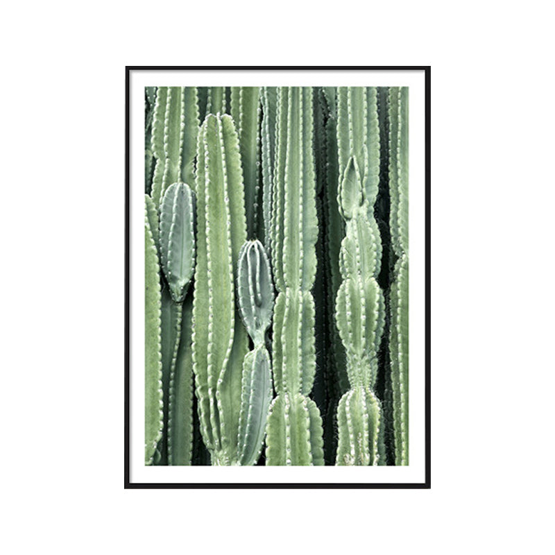 Cactus Painting Soft Color Canvas Wall Art Print Textured, Multiple Sizes Options Clearhalo 'Art Gallery' 'Canvas Art' 'Coastal Art Gallery' 'Tropical' Arts' 1765329