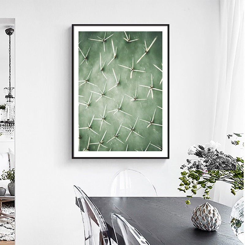 Cactus Painting Soft Color Canvas Wall Art Print Textured, Multiple Sizes Options Green Clearhalo 'Art Gallery' 'Canvas Art' 'Coastal Art Gallery' 'Tropical' Arts' 1765330