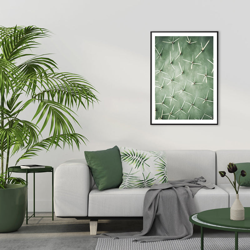 Cactus Painting Soft Color Canvas Wall Art Print Textured, Multiple Sizes Options Clearhalo 'Art Gallery' 'Canvas Art' 'Coastal Art Gallery' 'Tropical' Arts' 1765331