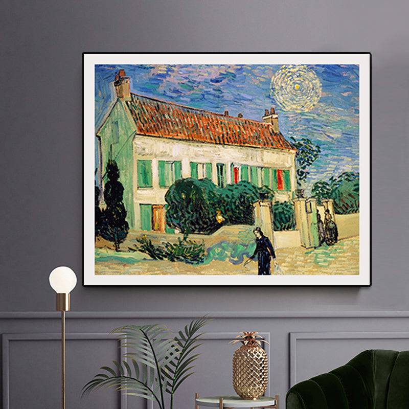 Textured Countryside Wall Art Decor Canvas Impressionism Painting for Living Room Clearhalo 'Arts' 'Canvas Art' 1765343