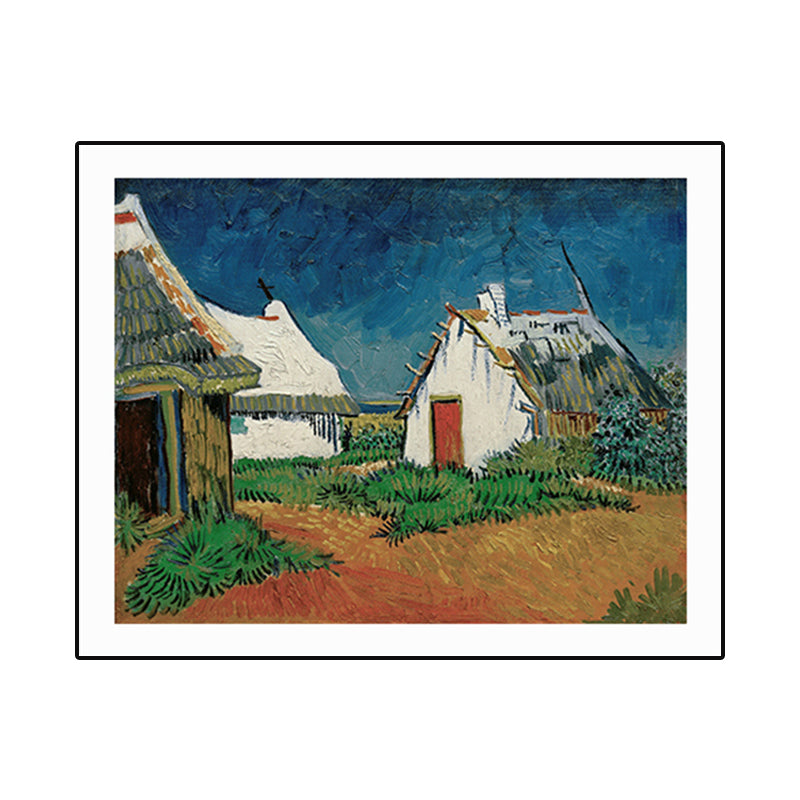 Textured Countryside Wall Art Decor Canvas Impressionism Painting for Living Room Clearhalo 'Arts' 'Canvas Art' 1765348