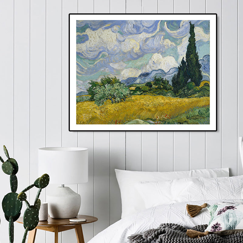 Textured Countryside Wall Art Decor Canvas Impressionism Painting for Living Room Clearhalo 'Arts' 'Canvas Art' 1765351