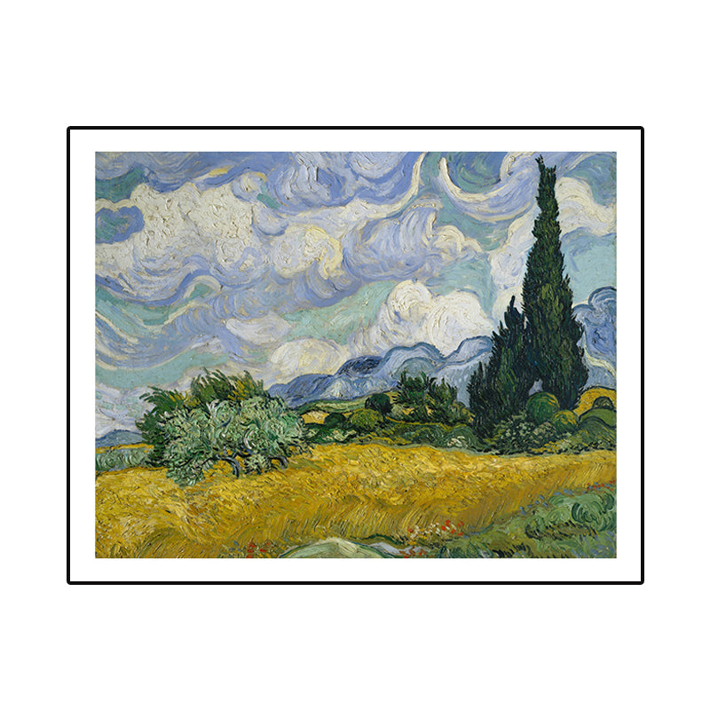 Textured Countryside Wall Art Decor Canvas Impressionism Painting for Living Room Clearhalo 'Arts' 'Canvas Art' 1765352