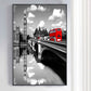 Miraculous Double-Decker Bus Wall Decor for Living Room in Soft Color, Multiple Sizes Dark Gray Clearhalo 'Arts' 'Canvas Art' 1765360