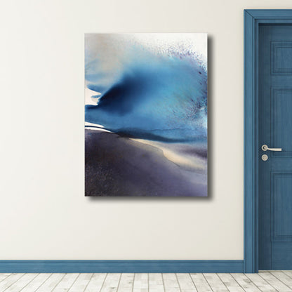Abstract Wall Decor Contemporary Art Textured Bedroom Canvas Print, Multiple Sizes Blue Clearhalo 'Arts' 'Canvas Art' 1765403