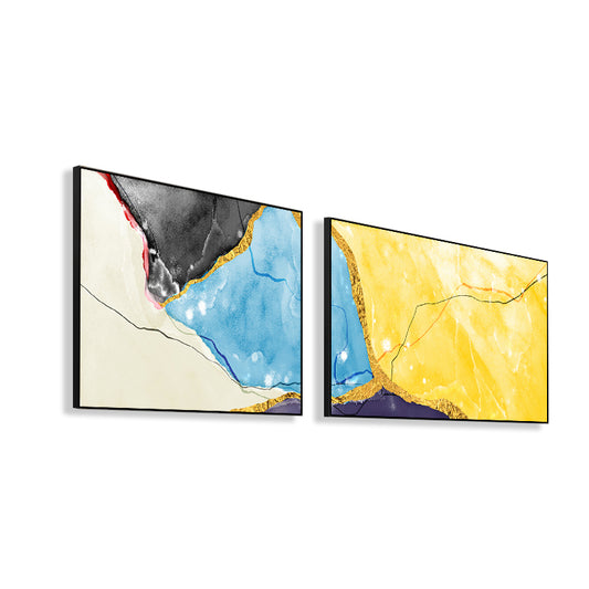 Canvas Multi-Piece Art Print Modern Abstract Painting Wall Decor for House Interior Clearhalo 'Art Gallery' 'Canvas Art' 'Contemporary Art Gallery' 'Modern' Arts' 1765489