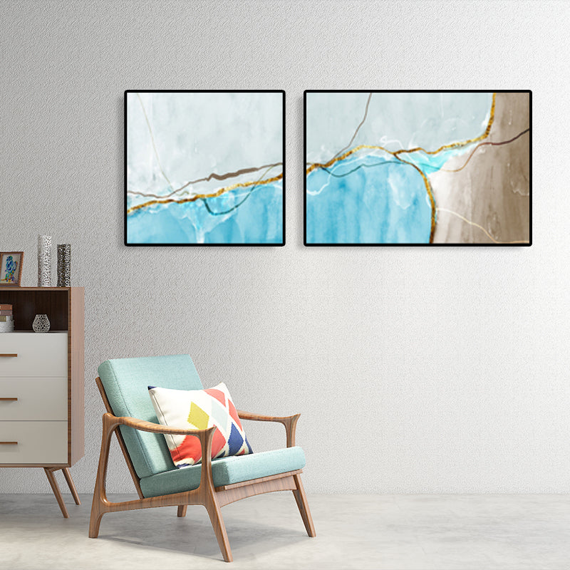 Canvas Multi-Piece Art Print Modern Abstract Painting Wall Decor for House Interior Clearhalo 'Art Gallery' 'Canvas Art' 'Contemporary Art Gallery' 'Modern' Arts' 1765498