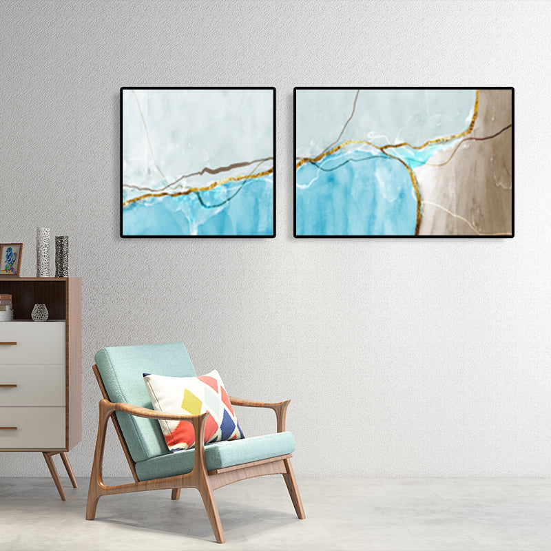 Canvas Multi-Piece Art Print Modern Abstract Painting Wall Decor for House Interior Clearhalo 'Art Gallery' 'Canvas Art' 'Contemporary Art Gallery' 'Modern' Arts' 1765498