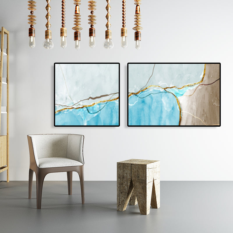 Canvas Multi-Piece Art Print Modern Abstract Painting Wall Decor for House Interior Clearhalo 'Art Gallery' 'Canvas Art' 'Contemporary Art Gallery' 'Modern' Arts' 1765499