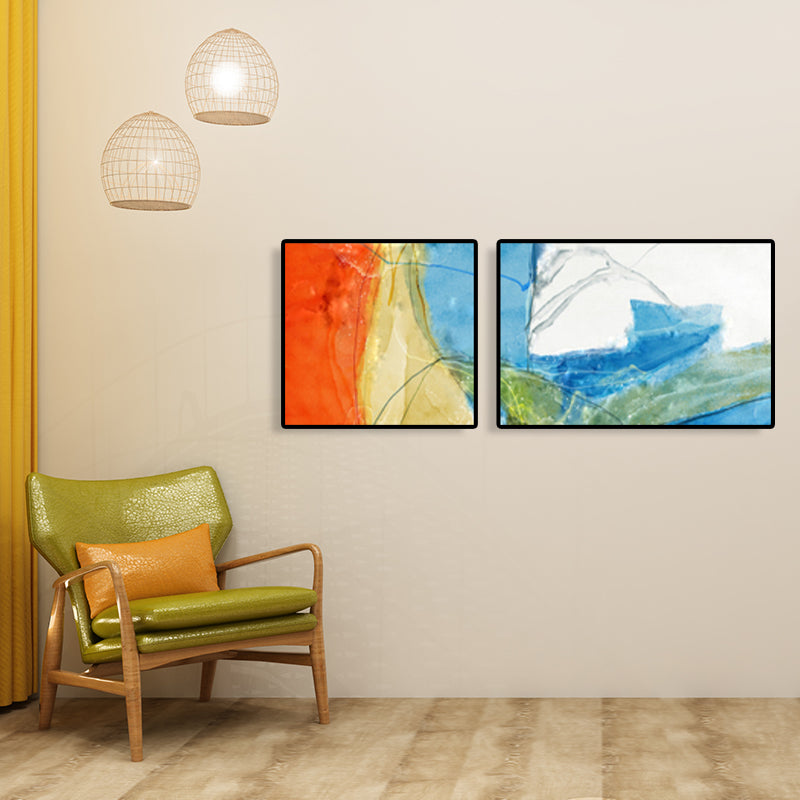 Canvas Multi-Piece Art Print Modern Abstract Painting Wall Decor for House Interior Clearhalo 'Art Gallery' 'Canvas Art' 'Contemporary Art Gallery' 'Modern' Arts' 1765502
