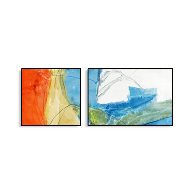 Canvas Multi-Piece Art Print Modern Abstract Painting Wall Decor for House Interior Clearhalo 'Art Gallery' 'Canvas Art' 'Contemporary Art Gallery' 'Modern' Arts' 1765504