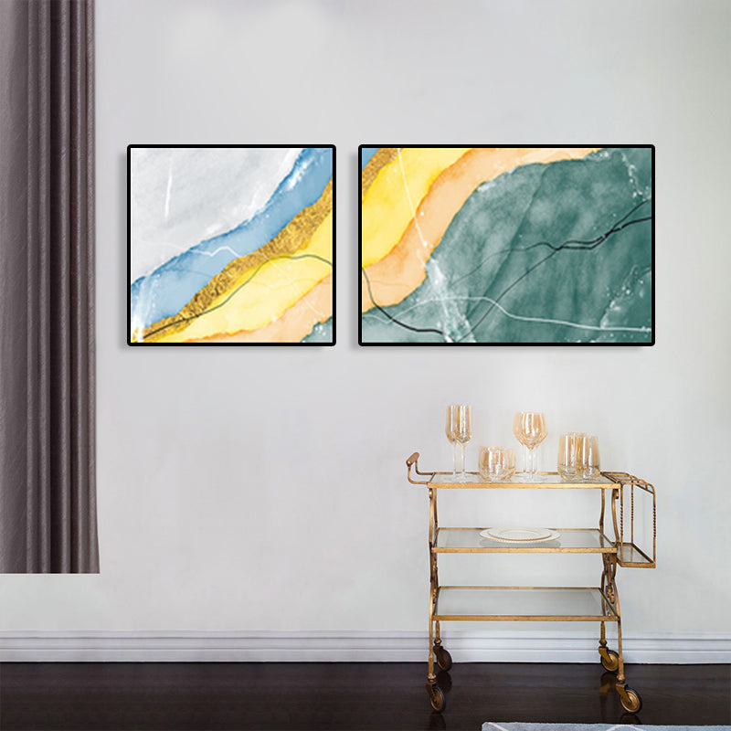 Canvas Multi-Piece Art Print Modern Abstract Painting Wall Decor for House Interior Clearhalo 'Art Gallery' 'Canvas Art' 'Contemporary Art Gallery' 'Modern' Arts' 1765506