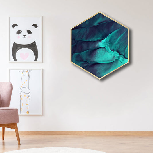 Pastel Color Abstract Painting Textured Canvas Wall Art for Bedroom, Multiple Sizes Green