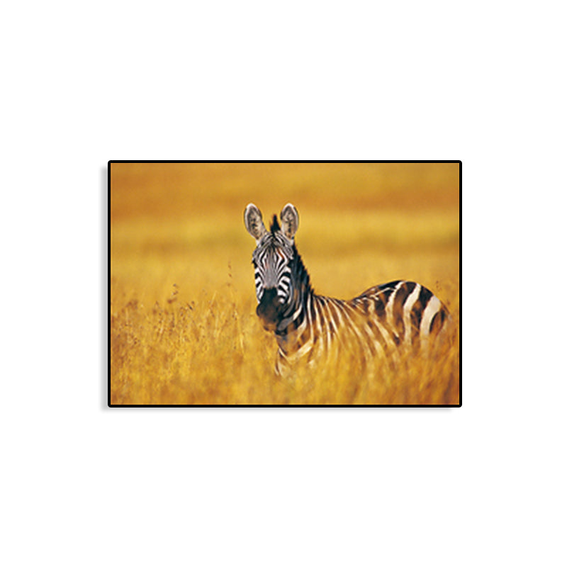 African Grassland Animal Art Print Contemporary Textured Canvas for Sitting Room Clearhalo 'Art Gallery' 'Canvas Art' 'Contemporary Art Gallery' 'Modern' Arts' 1765645