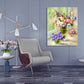 Flower Print Wall Decor Impressionism Style Canvas Textured Art Print in Soft Color Clearhalo 'Arts' 'Canvas Art' 1765674