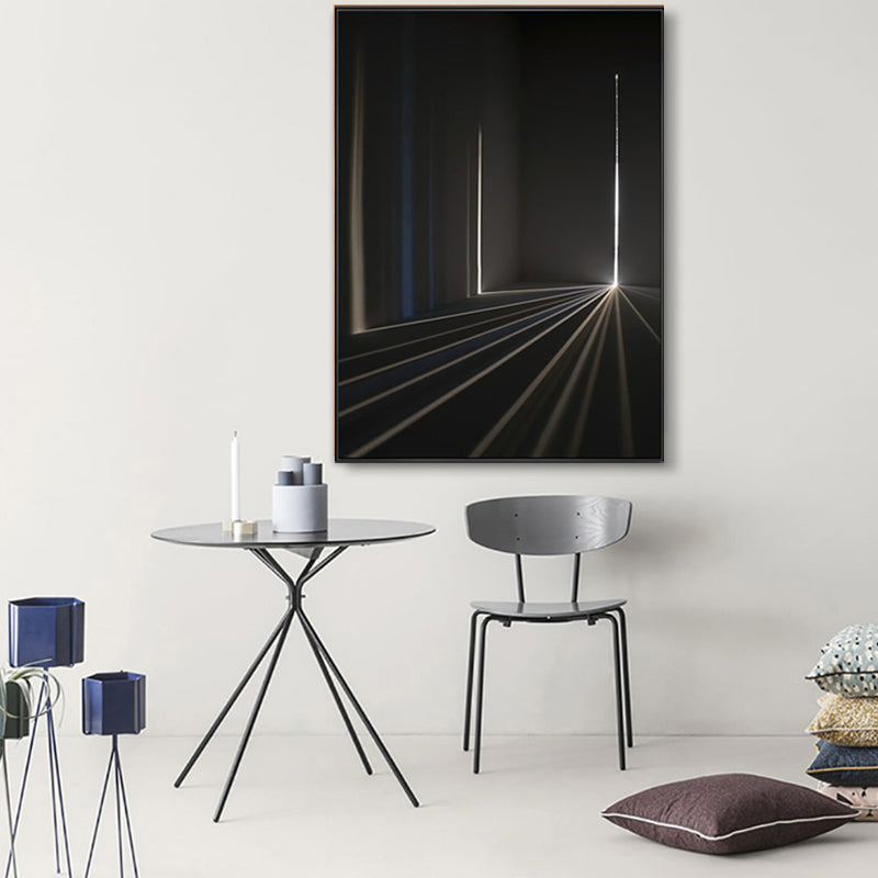 Pastel Color Building Painting Textured Wall Art Print for Bedroom, Multiple Sizes Clearhalo 'Art Gallery' 'Canvas Art' 'Contemporary Art Gallery' 'Modern' Arts' 1765784