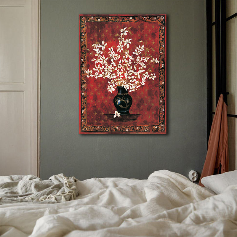 Art Nouveau Planter Art Print Canvas Soft Color Flower Wall Decor, Multiple Sizes Clearhalo 'Arts' 'Canvas Art' 1765876