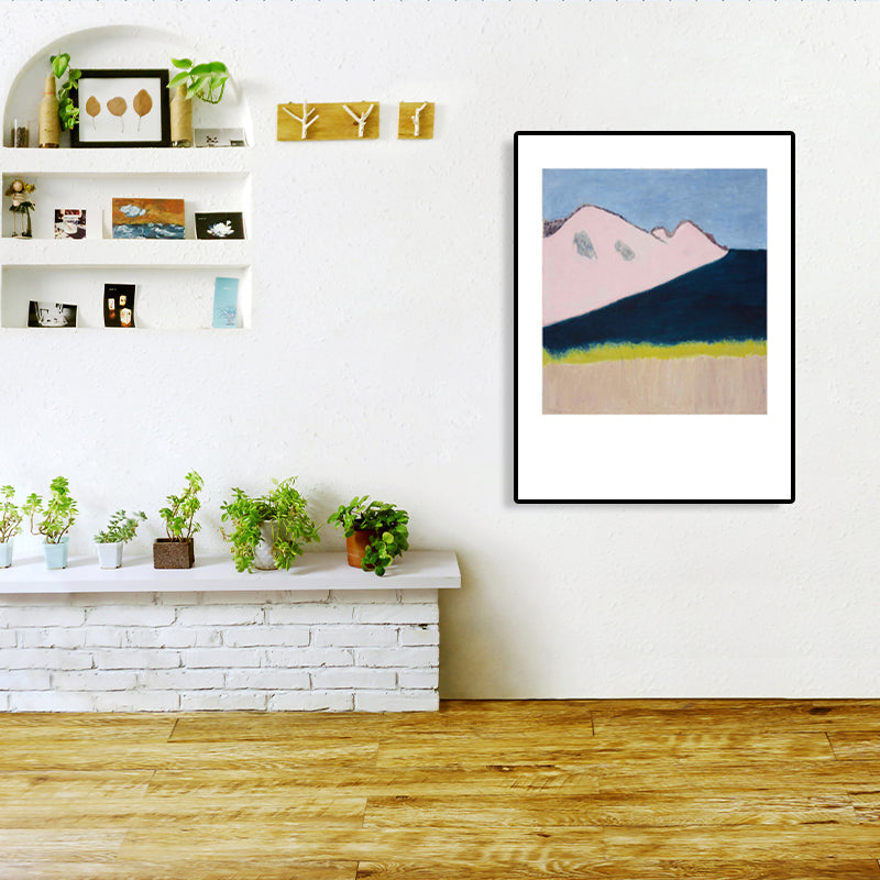 Human Activities Scene Art Print Abstract Expressionism Canvas Textured Painting in Soft Color Clearhalo 'Arts' 'Canvas Art' 1765890