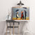 Impressionismus tanzende Figur Leinwand Kunstölmalerei graues Wanddekor, mehrere Größen