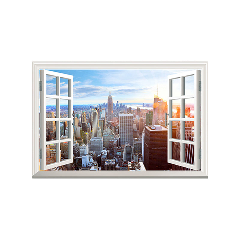 Textured City Scape Wall Decor Contemporary Style Canvas Painting, Multiple Sizes Clearhalo 'Art Gallery' 'Canvas Art' 'Contemporary Art Gallery' 'Modern' Arts' 1765979