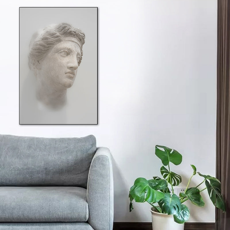 Light Color Sculpture Painting Textured Vintage Style Dining Room Wrapped Canvas Clearhalo 'Arts' 'Canvas Art' 1765984