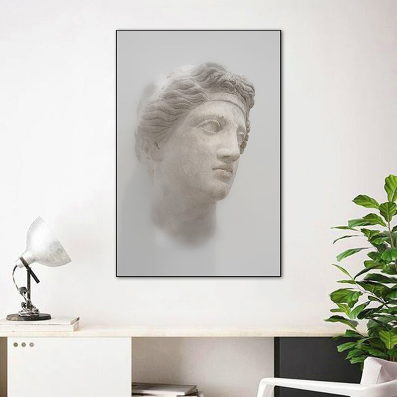 Light Color Sculpture Painting Textured Vintage Style Dining Room Wrapped Canvas Clearhalo 'Arts' 'Canvas Art' 1765985