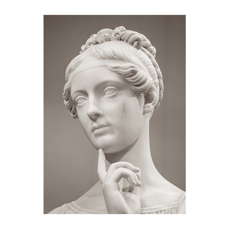 Light Color Sculpture Painting Textured Vintage Style Dining Room Wrapped Canvas Clearhalo 'Arts' 'Canvas Art' 1765992