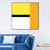 Bright Color-Blocking Geometric Canvas Textured Minimalist Living Room Wall Art Print Orange Clearhalo 'Art Gallery' 'Canvas Art' 'Contemporary Art Gallery' 'Modern' Arts' 1766115