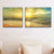 Sunset Sea Scenery Canvas Art Tropical Multi-Piece Wall Decor in Pastel Color for Home Brown Clearhalo 'Art Gallery' 'Canvas Art' 'Coastal Art Gallery' 'Nautical' Arts' 1766166