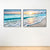 Sunset Sea Scenery Canvas Art Tropical Multi-Piece Wall Decor in Pastel Color for Home Peacock Blue Clearhalo 'Art Gallery' 'Canvas Art' 'Coastal Art Gallery' 'Nautical' Arts' 1766177