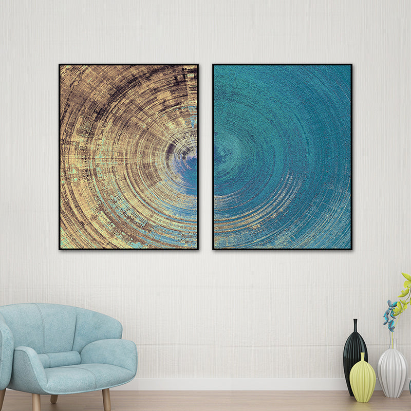 Vortex Canvas Art Contemporary Enchanting Painting Abstract Wall Decor in Light Color Blue Clearhalo 'Art Gallery' 'Canvas Art' 'Contemporary Art Gallery' 'Modern' Arts' 1766217