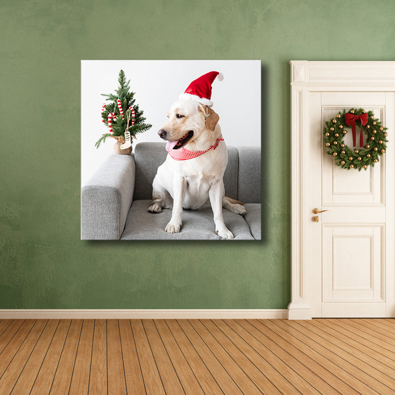 Canvas Textured Painting Childrens'Art Pet Dog Wall Decor, Multiple Sizes Options Clearhalo 'Art Gallery' 'Canvas Art' 'Kids' Arts' 1766237