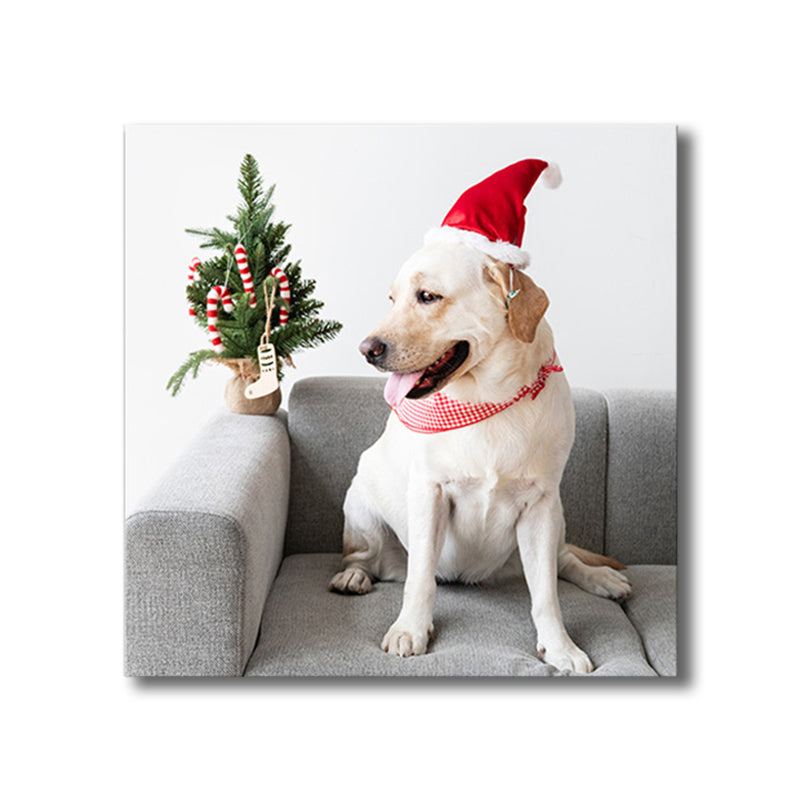 Canvas Textured Painting Childrens'Art Pet Dog Wall Decor, Multiple Sizes Options Clearhalo 'Art Gallery' 'Canvas Art' 'Kids' Arts' 1766239