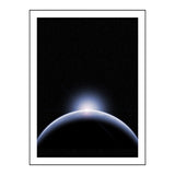 Black Outer Space Canvas Print Textured Wall Art Decor for Bathroom, Multiple Sizes Clearhalo 'Art Gallery' 'Canvas Art' 'Contemporary Art Gallery' 'Modern' Arts' 1766269