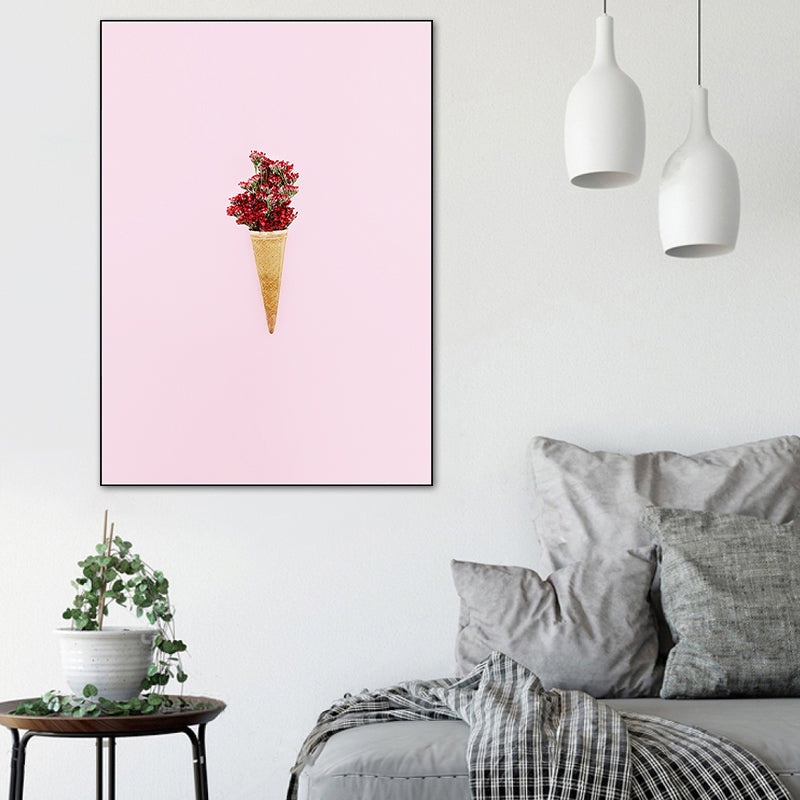 Novel Still-Life Canvas Print Pastel Color Modern Style Painting for Living Room Clearhalo 'Art Gallery' 'Canvas Art' 'Contemporary Art Gallery' 'Modern' Arts' 1766281