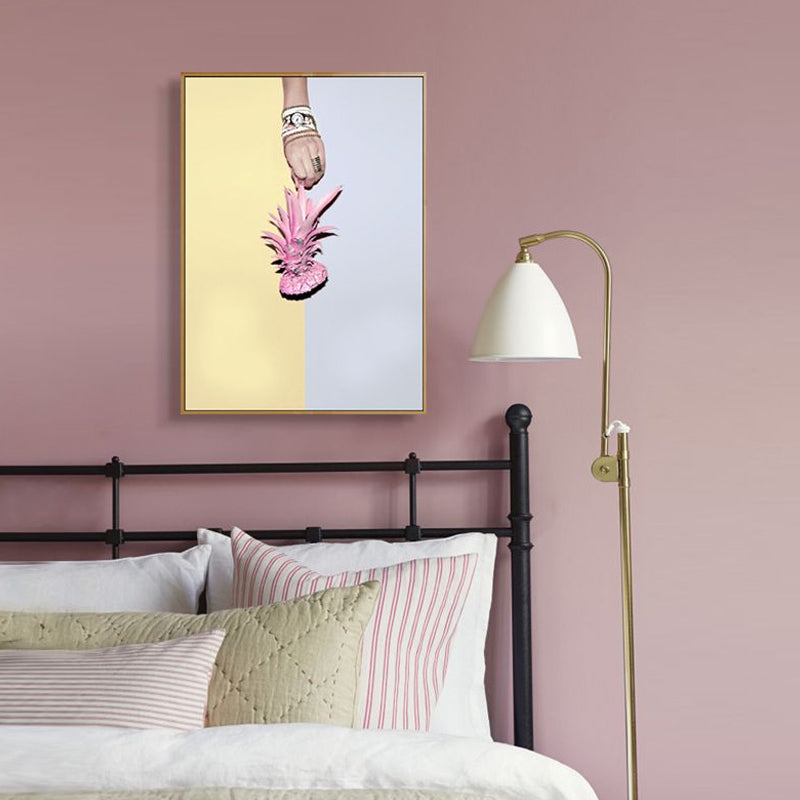 Novel Still-Life Canvas Print Pastel Color Modern Style Painting for Living Room Purple Clearhalo 'Art Gallery' 'Canvas Art' 'Contemporary Art Gallery' 'Modern' Arts' 1766284