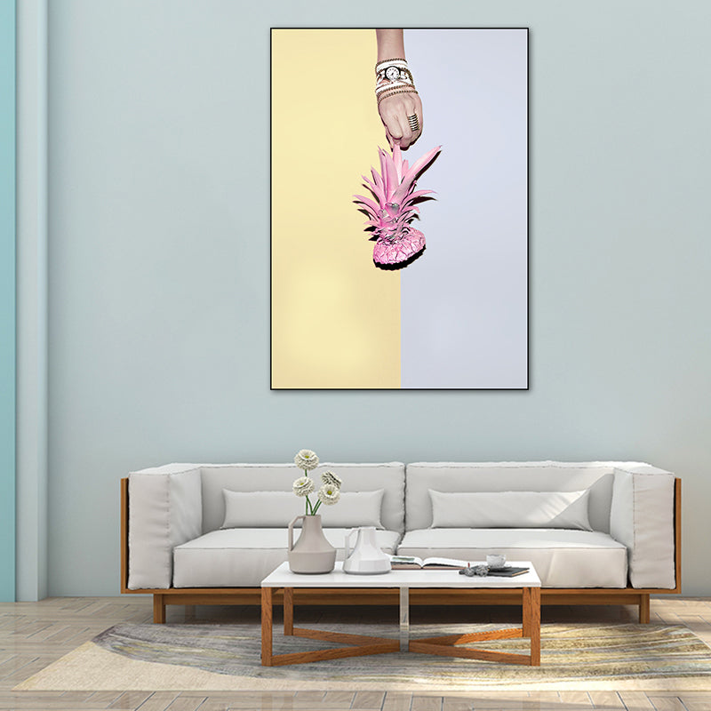 Novel Still-Life Canvas Print Pastel Color Modern Style Painting for Living Room Clearhalo 'Art Gallery' 'Canvas Art' 'Contemporary Art Gallery' 'Modern' Arts' 1766285