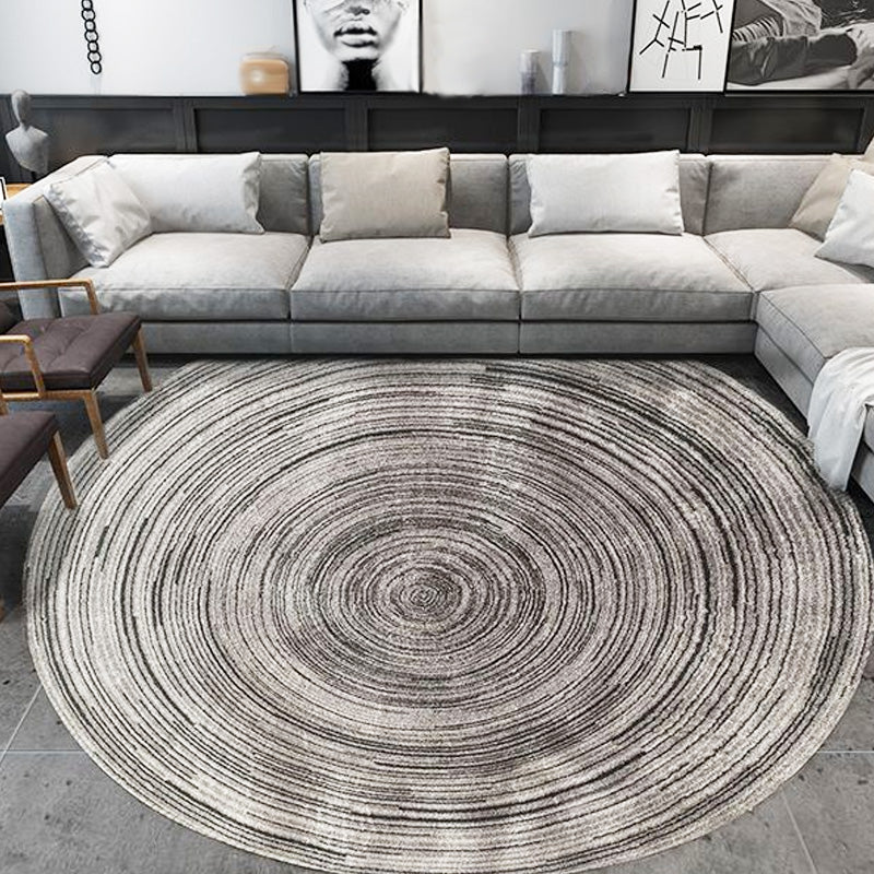 Creative Multicolor Modernist Rug Polyester Circle and Brushstroke Pattern Rug Washable Pet Friendly Non-Slip Carpet for Living Room Grey Clearhalo 'Area Rug' 'Rugs' 'Shabby Chic' Rug' 1766358