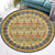 Retro Tribal Circles Pattern Rug Yellow and Red Polyester Rug Washable Pet Friendly Anti-Slip Carpet for Living Room Ginger Clearhalo 'Area Rug' 'Rugs' 'Shabby Chic' Rug' 1766404