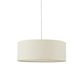 12"/16"/19.5" Dia Cylinder Suspension Pendant Contemporary Fabric White LED Hanging Pendant Lamp Clearhalo 'Ceiling Lights' 'Modern Pendants' 'Modern' 'Pendant Lights' 'Pendants' Lighting' 176641