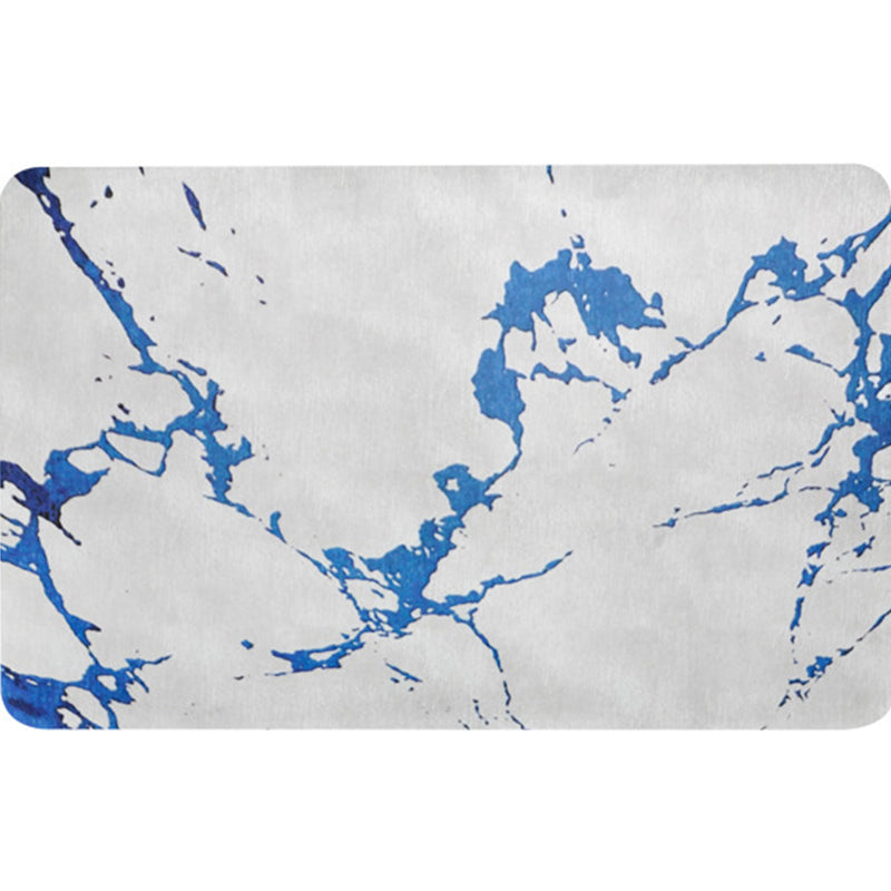 Unique Abstract Rug Blue and White Shabby Chic Rug Polyester Machine Washable Anti-Slip Carpet for Living Room Clearhalo 'Area Rug' 'Rugs' 'Shabby Chic' Rug' 1766424