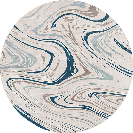 Funky Contemporary Rug Multicolor Watercolor and Swirl Striped Pattern Rug Pet Friendly Anti-Slip Washable Area Rug for Study Clearhalo 'Area Rug' 'Rugs' 'Shabby Chic' Rug' 1766449