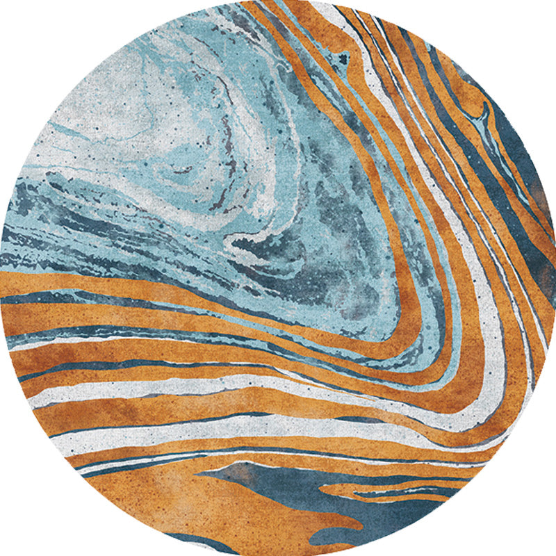 Funky Contemporary Rug Multicolor Watercolor and Swirl Striped Pattern Rug Pet Friendly Anti-Slip Washable Area Rug for Study Clearhalo 'Area Rug' 'Rugs' 'Shabby Chic' Rug' 1766455