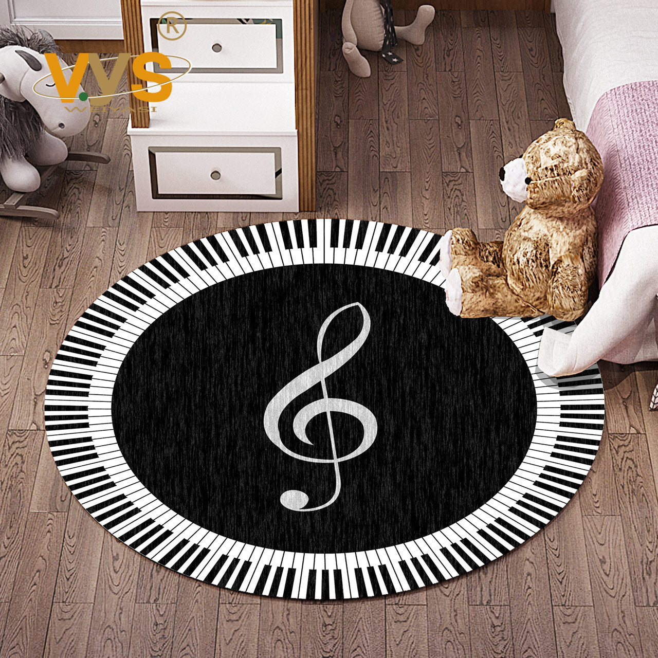 Multicolor Flower Pattern Rug with Star and Heart Polyester Kids Rug Washable Anti-Slip Pet Friendly Area Rug for Children's Room Black Clearhalo 'Area Rug' 'Rug' 1766488