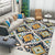 Traditional Tribal Flower Pattern Rug Multicolor Moroccan Rug Polyester Pet Friendly Non-Slip Backing Washable Area Rug for Living Room Ginger Clearhalo 'Area Rug' 'Moroccan' 'Rugs' Rug' 1766511
